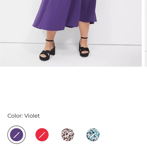 Lane Bryant Lena v-neck high low midi dress size 18 - Picture 13 of 13